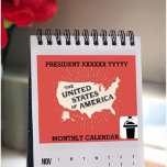 Your President Name With Photo 2025 Monthly Calendar<br><div class="desc">Create a one-of-a-kind 2025 Monthly Calendar featuring the image of your favourite president! This personalised calendar allows you to showcase a photo of the president you admire, paired with the months of 2025. Each page is designed to capture the essence of leadership, history, and inspiration. Perfect for political enthusiasts, collectors,...</div>