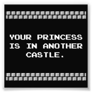 Your Princess is in Another Castle Photo Print