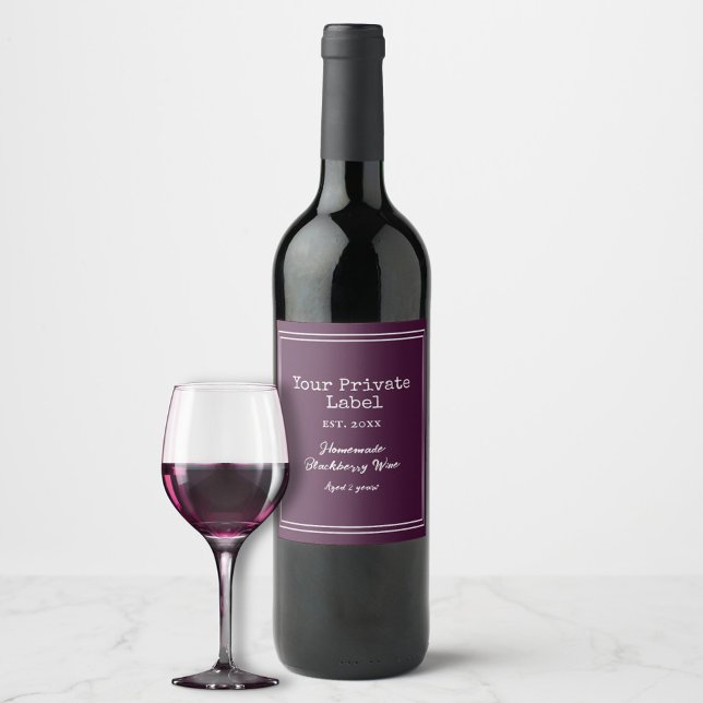  Your Private Label Homemade Blackberry Wine  (Creator Uploaded)