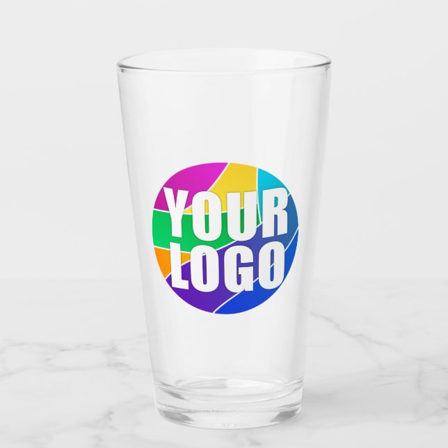Your Promotional Business Logo Corporate Giveaway Glass (Front)