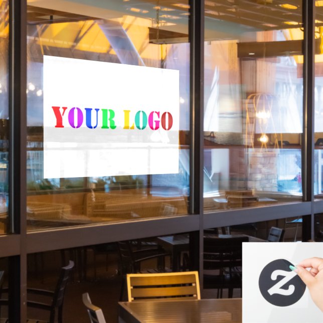 Your Promotional Business Window Cling Example (Restaurant Window)