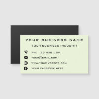 Your Promotional Magnetic Business Card Example