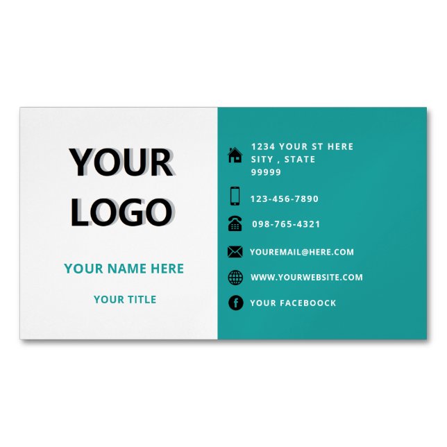 Your Promotional Magnetic Business Cards Example (Front)