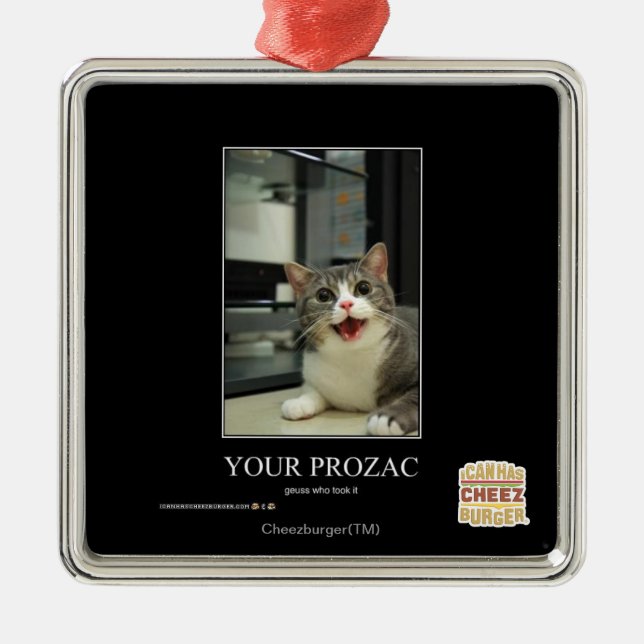 Your Prozac Metal Tree Decoration (Front)