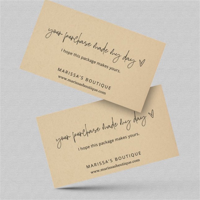 Your Purchase Made My Day Thank You Package Insert (Creator Uploaded)