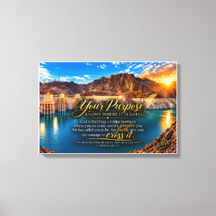 Your Purpose Knows Where It Is Going Inspirational Canvas Print
