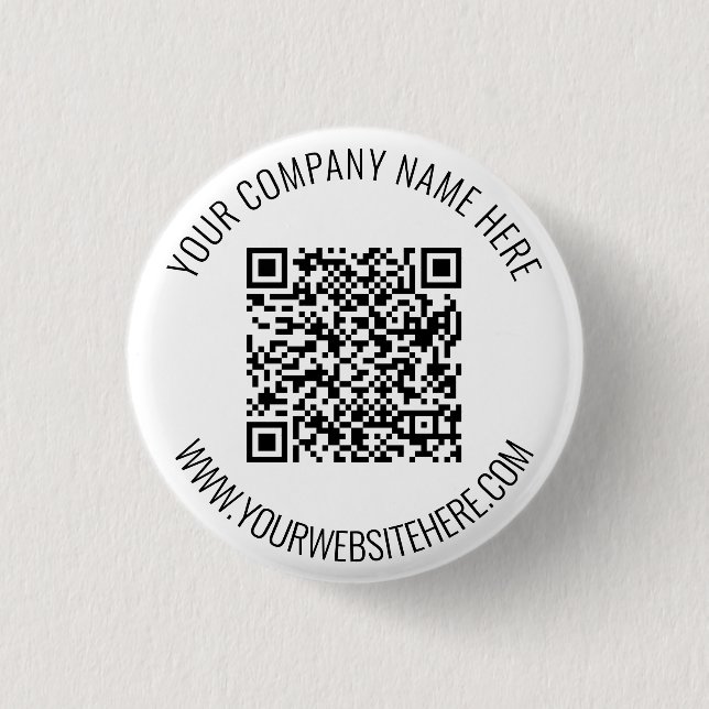 Your QR Code and Custom Text Button Choose Colours (Front)