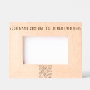 Your QR Code and Custom Text Etched Frames