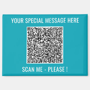 Your QR Code and Custom Text Surprise Magnet Gift