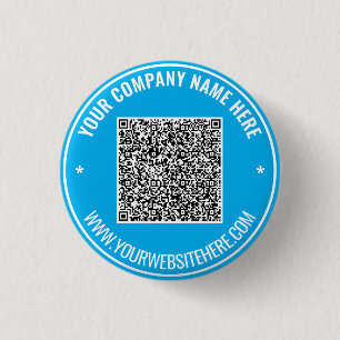 Your QR Code and Text Promotional Buttons Template