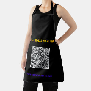Your QR Code Apron with Custom Text and Colours
