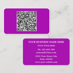 Your QR Code Business Cards Example Choose Colour