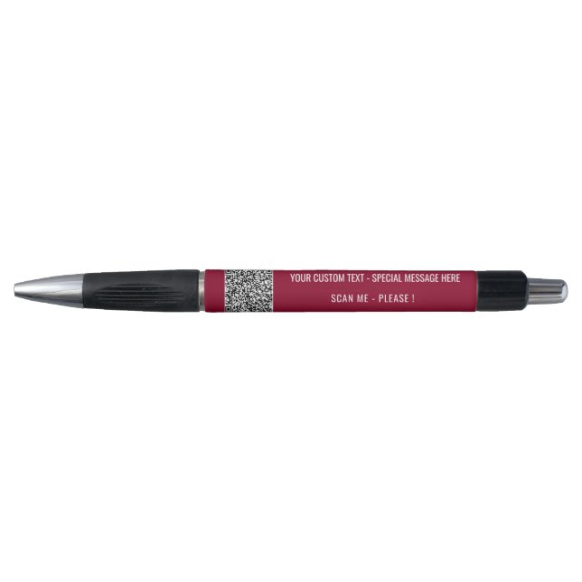 Your QR Code Business Pen Example Custom Text (Front)