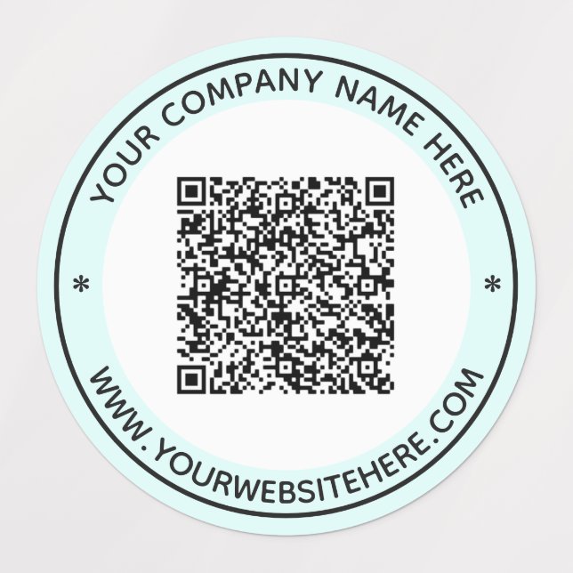 Your QR Code Business Product Labels Template (Design 3)