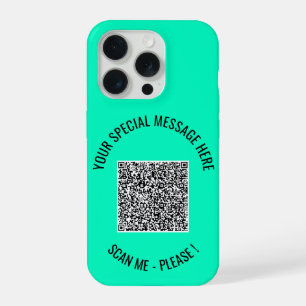 Your QR Code Custom Text and Colors iPhone Case