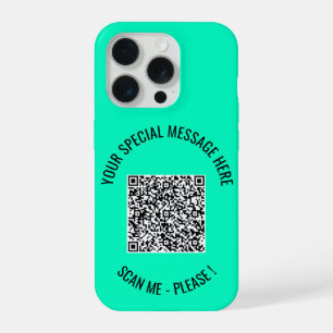 Your QR Code Custom Text and Colours iPhone Case