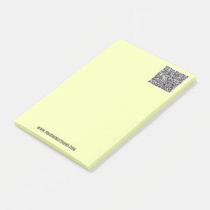 Your QR Code Custom Text Branded Post-it® Notes