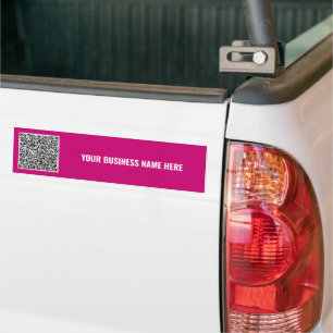 Your QR Code Custom Text Bumper Sticker Template