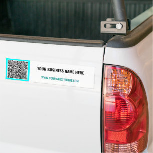Your QR Code Custom Text Bumper Sticker Template