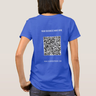 Your QR Code Custom Text Business T-Shirt Template