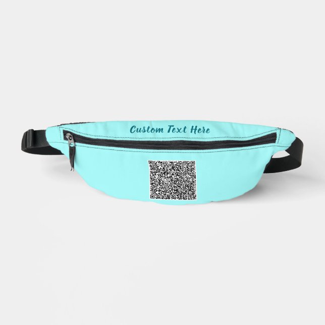 Your QR Code Custom Text Fanny Pack Choose Colours (Front)