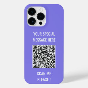 Your QR Code Custom Text iPhone Case Choose Colour