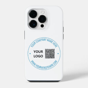 Your QR Code Custom Text iPhone Case with Logo