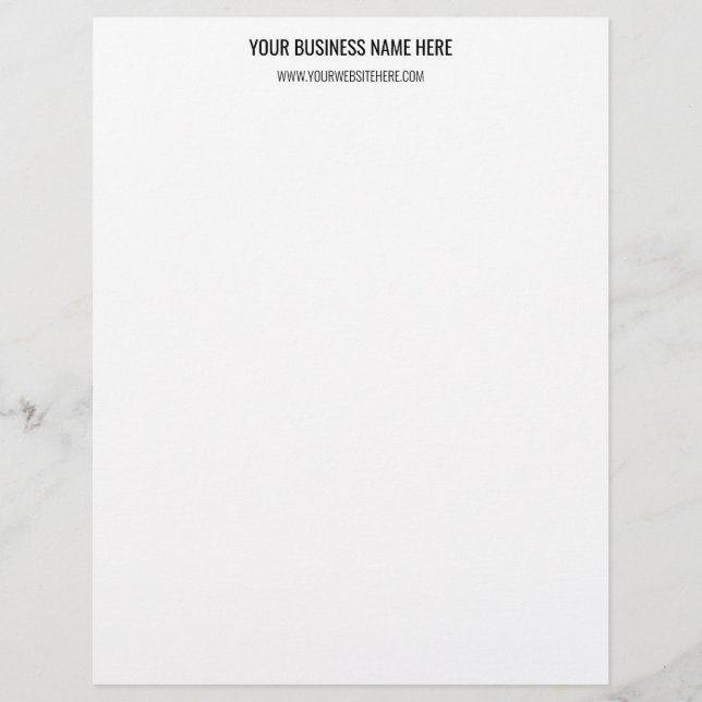 Your QR Code Custom Text Personalised Letterhead (Front)