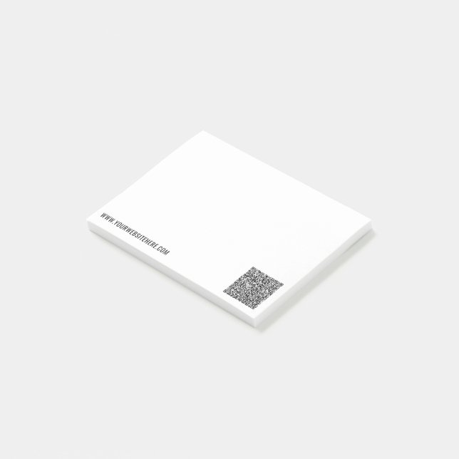 Your QR Code Custom Text Post-it® Notes Example (Angled)