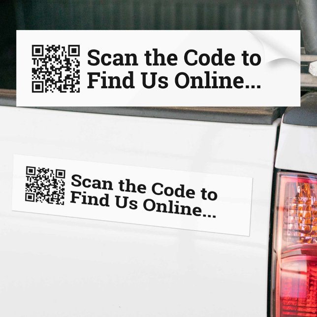Your QR Code Design Bumper Sticker (Creator Uploaded)