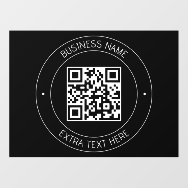 Your QR code & Editable Text | Black & White (Sheet)