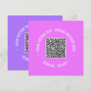 Your QR Code Greeting Card Template Choose Colours