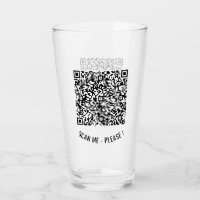 Your QR Code Info Text Modern Promotional Glass