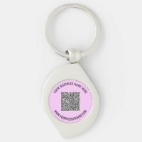 Your QR Code Keychain Example with Custom Text