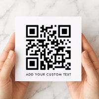 Your QR Code | Modern Minimalist White Square