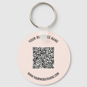 Your QR Code Name Website Promotional Keychain