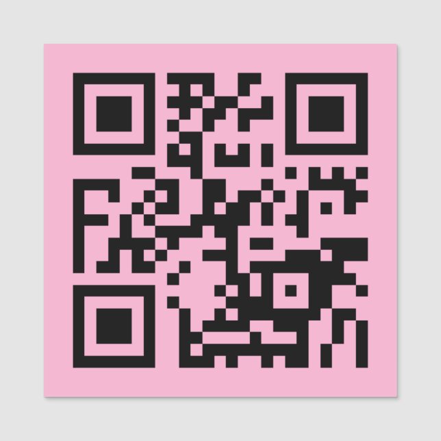 Your QR Code on Light Pink Name Tag (Front)