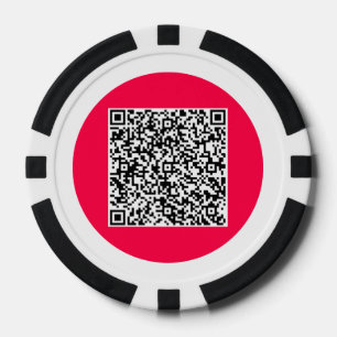Your QR Code Personalised Poker Chips Choose Colou