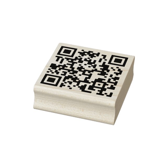 Your QR Code Plus Business Details Rubber Stamp (Stamp)