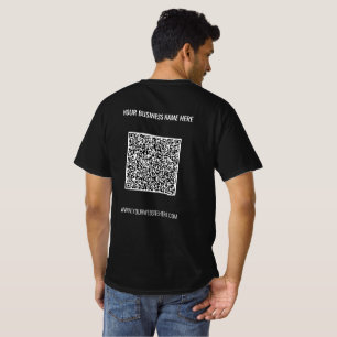 Your QR Code Scan Custom Text Business T-Shirt