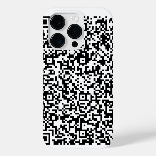 Your QR Code Scan Funny iPhone Case Custom Colour (Back)