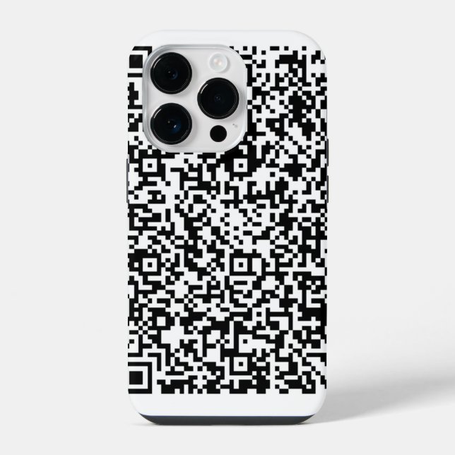 Your QR Code Scan Funny iPhone Case Custom Colour (Back)