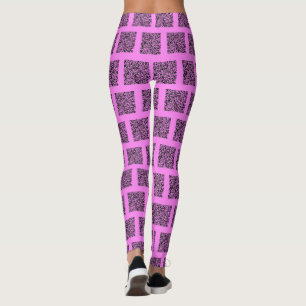 Your QR Code Scan Funny Leggings - Choose Colour