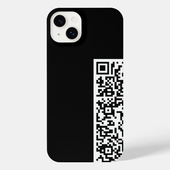 Your QR Code Scan Info and Custom Colours iPhone Case (Back)