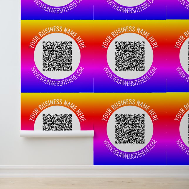 Your QR Code Scan Info and Custom Text Business Wallpaper (Application)