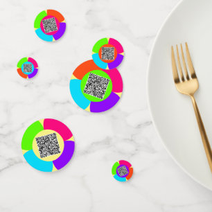 Your QR Code Scan Info Confetti with Custom Colour