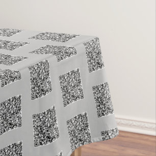 Your QR Code Scan Info Custom Colour Tablecloth