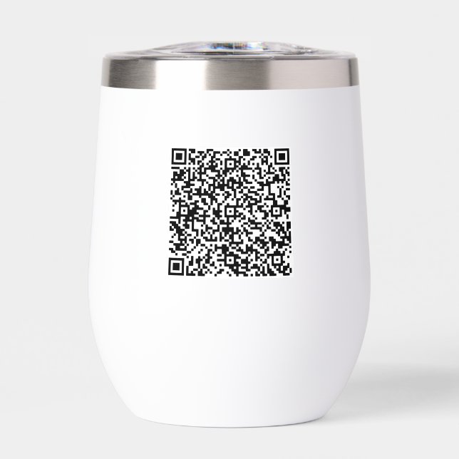 Your QR Code Scan Info Custom Colours Personalised (Front)