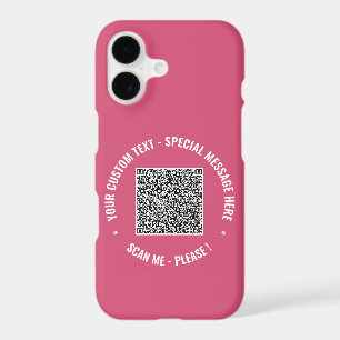 Your QR Code Scan Info Custom Text and Colours