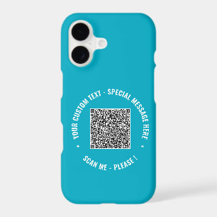 Your QR Code Scan Info Custom Text and Colours